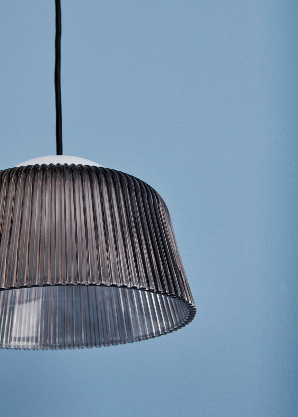 HAY Brim hanglamp Ø24,5 cm Grey Glass