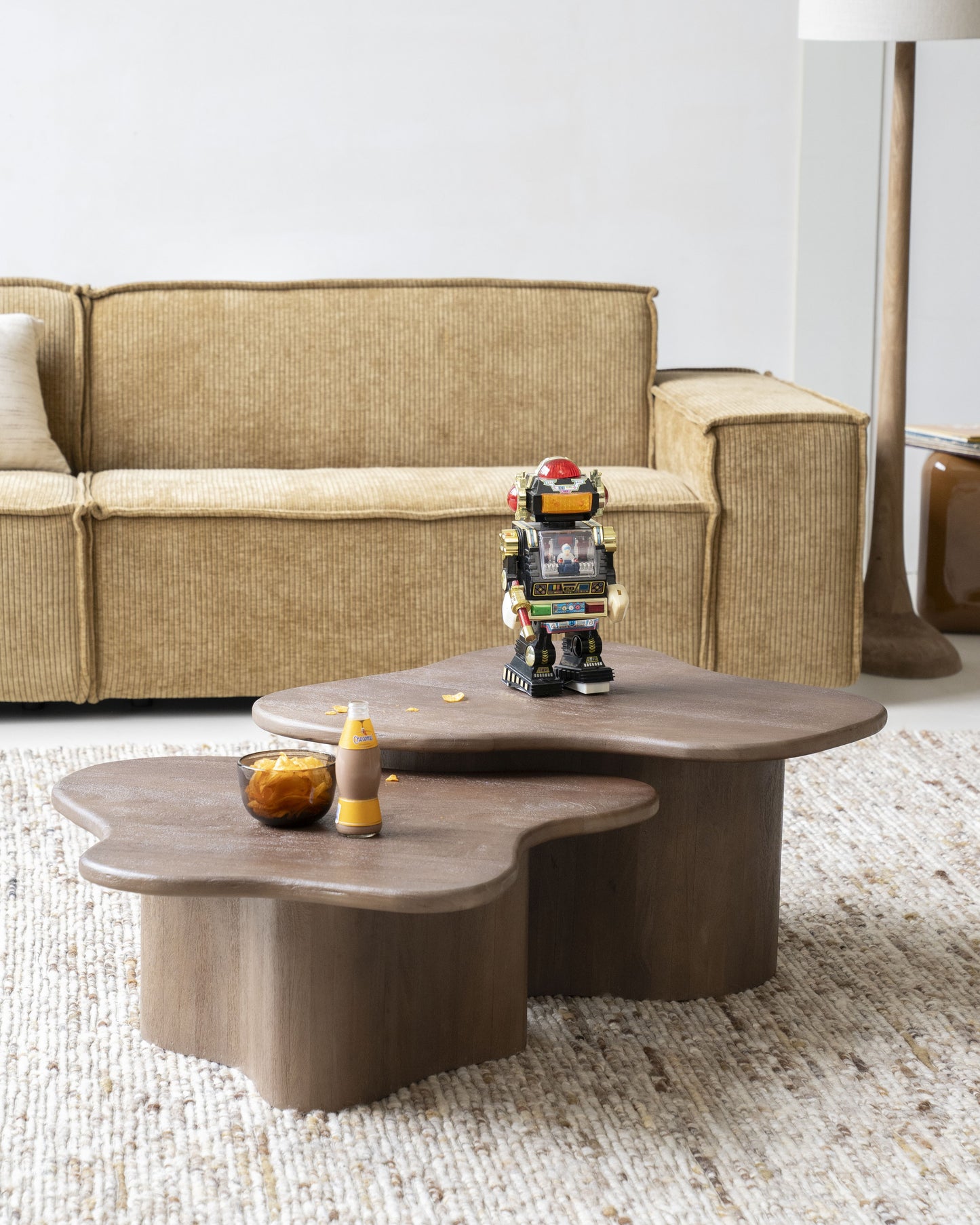 By-Boo Fall salontafel Brown set van 2