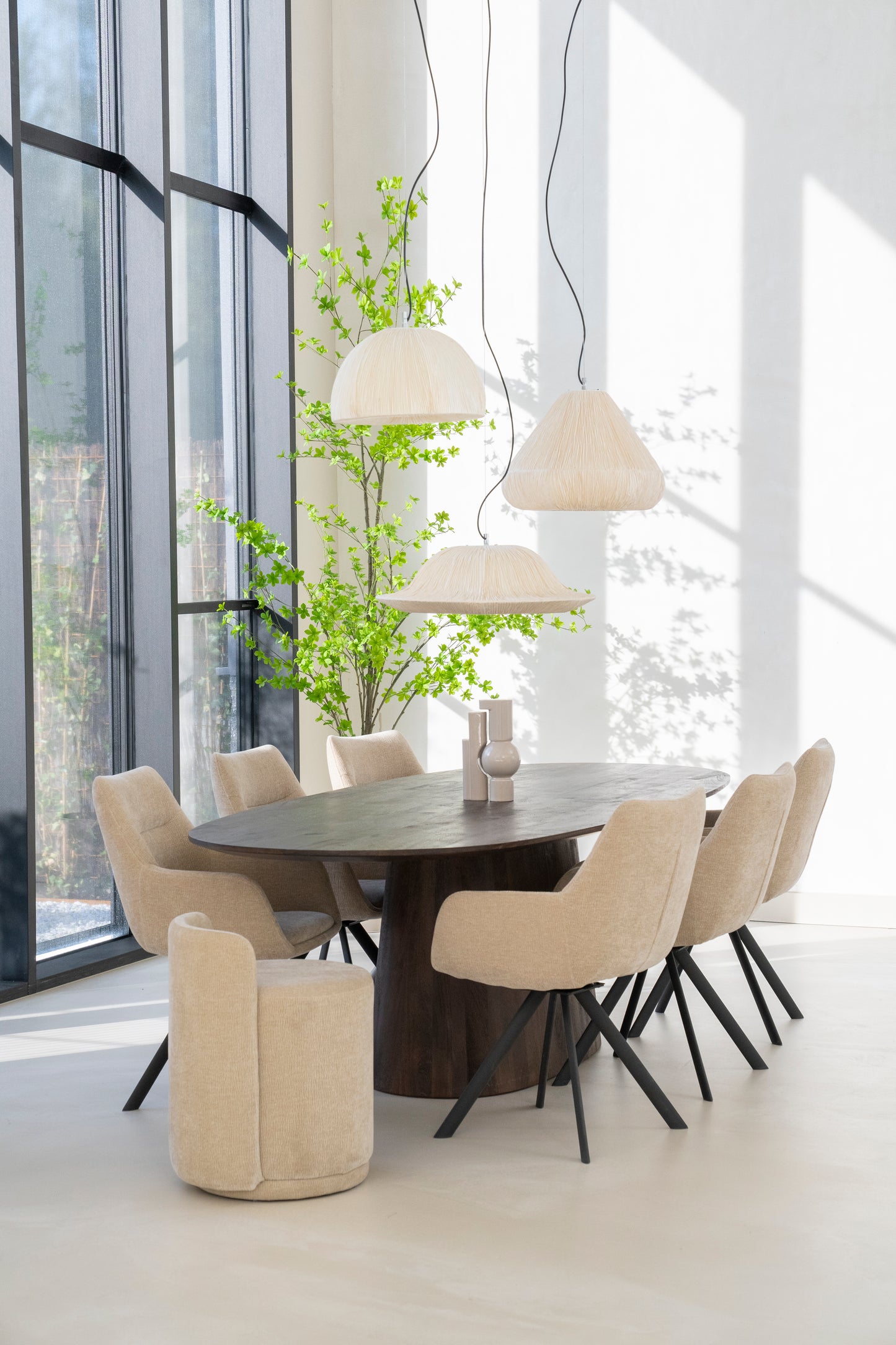 By-Boo Bliss eetkamerstoel met arm Taupe