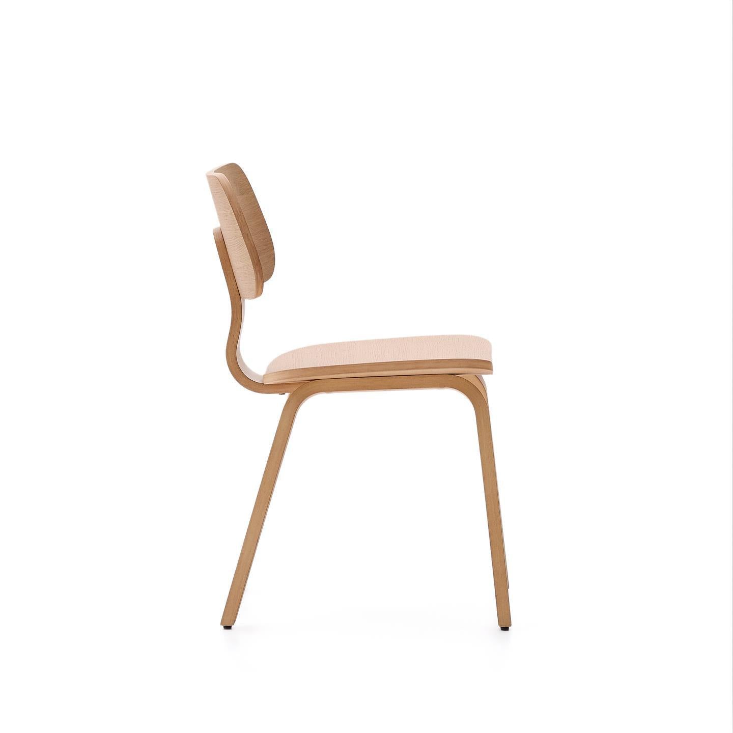 Kave Home Gena eetkamerstoel eiken