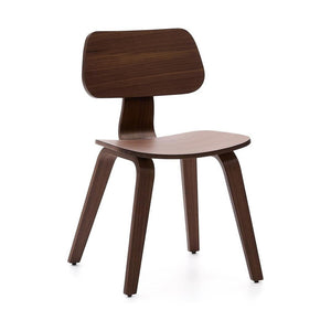 Kave Home Gena eetkamerstoel walnoot afwerking