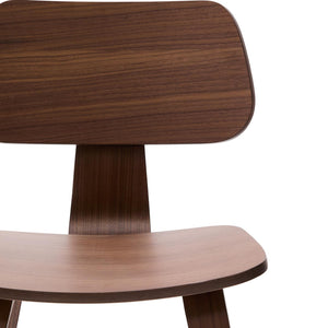 Kave Home Gena eetkamerstoel walnoot afwerking