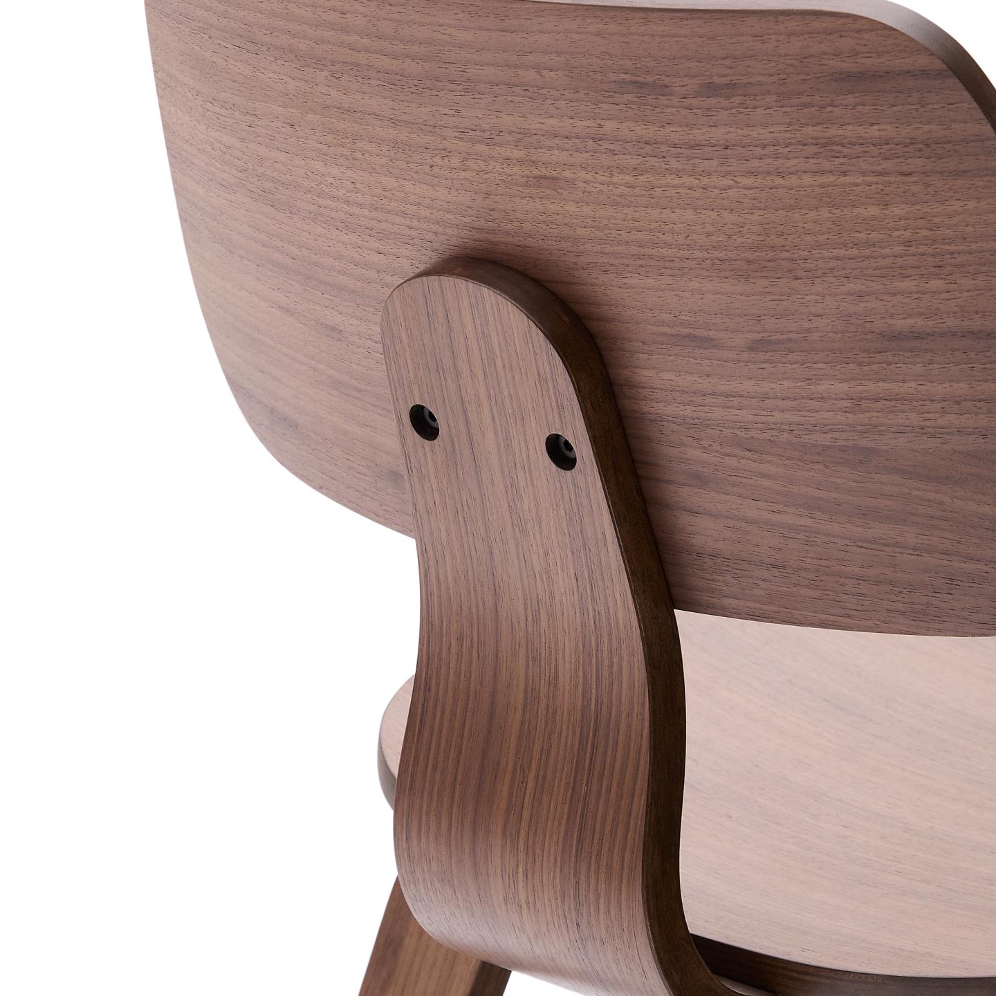 Kave Home Gena eetkamerstoel walnoot afwerking