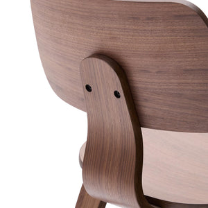 Kave Home Gena eetkamerstoel walnoot afwerking