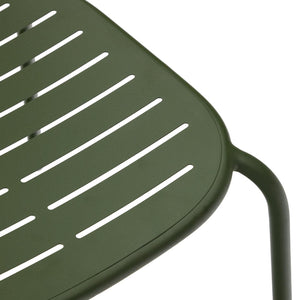 Kave Home Brai tuinstoel gegalvaniseerd Groen