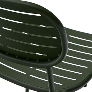 Kave Home Brai tuinstoel gegalvaniseerd Groen