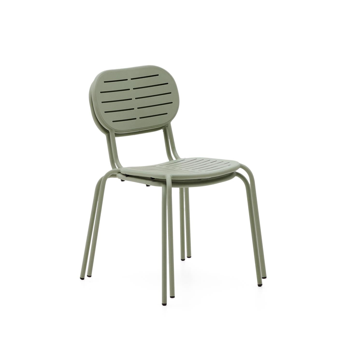 Kave Home Brai tuinstoel gegalvaniseerd Turquoise