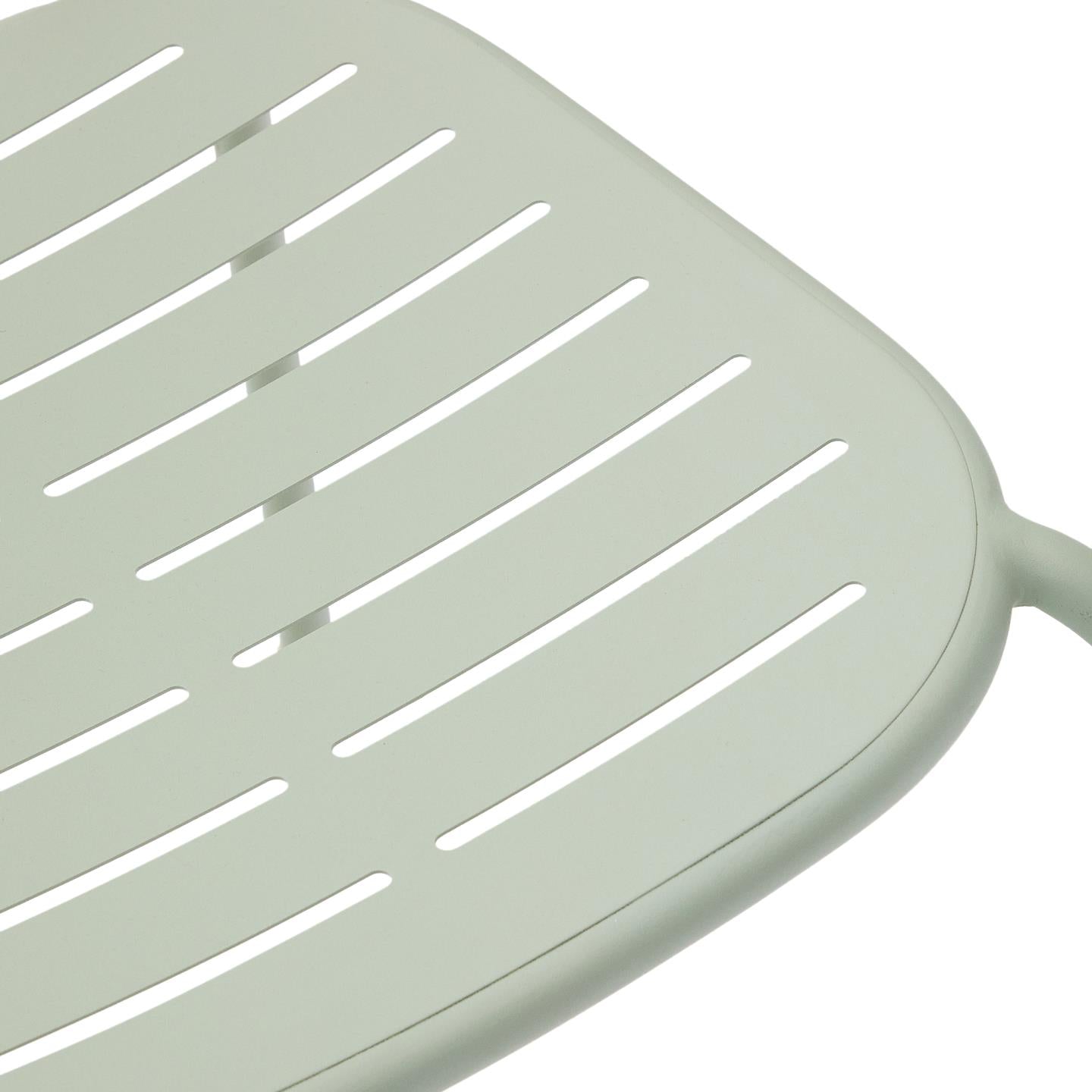 Kave Home Brai tuinstoel gegalvaniseerd Turquoise