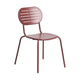 Kave Home Brai tuinstoel gegalvaniseerd Burgundy