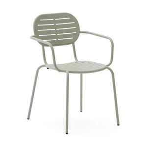 Kave Home Brai tuinstoel met arm gegalvaniseerd Turquoise