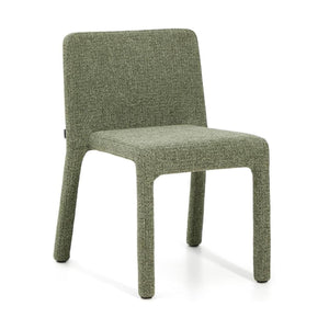 Kave Home Loria eetkamerstoel chenille Groen