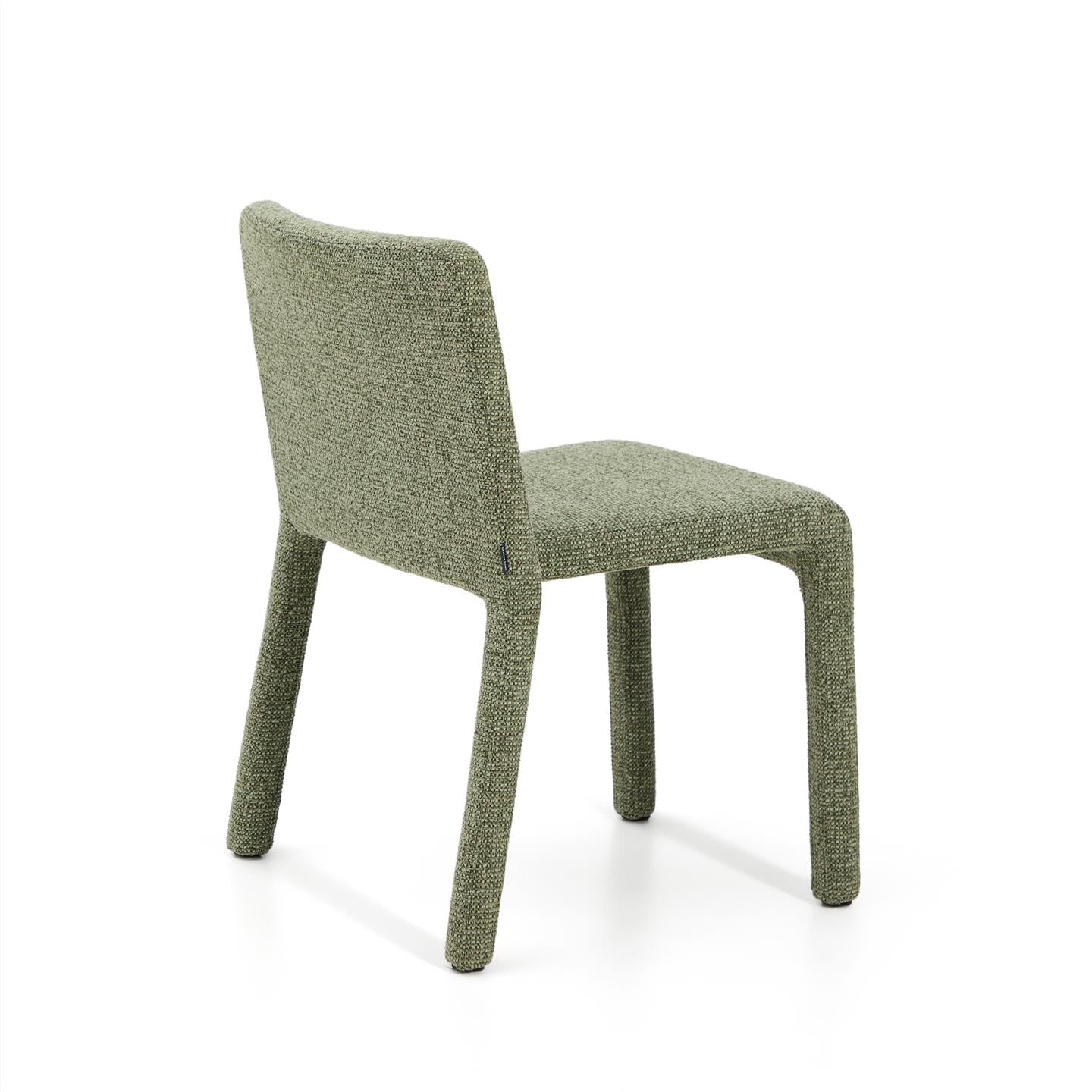 Kave Home Loria eetkamerstoel chenille Groen