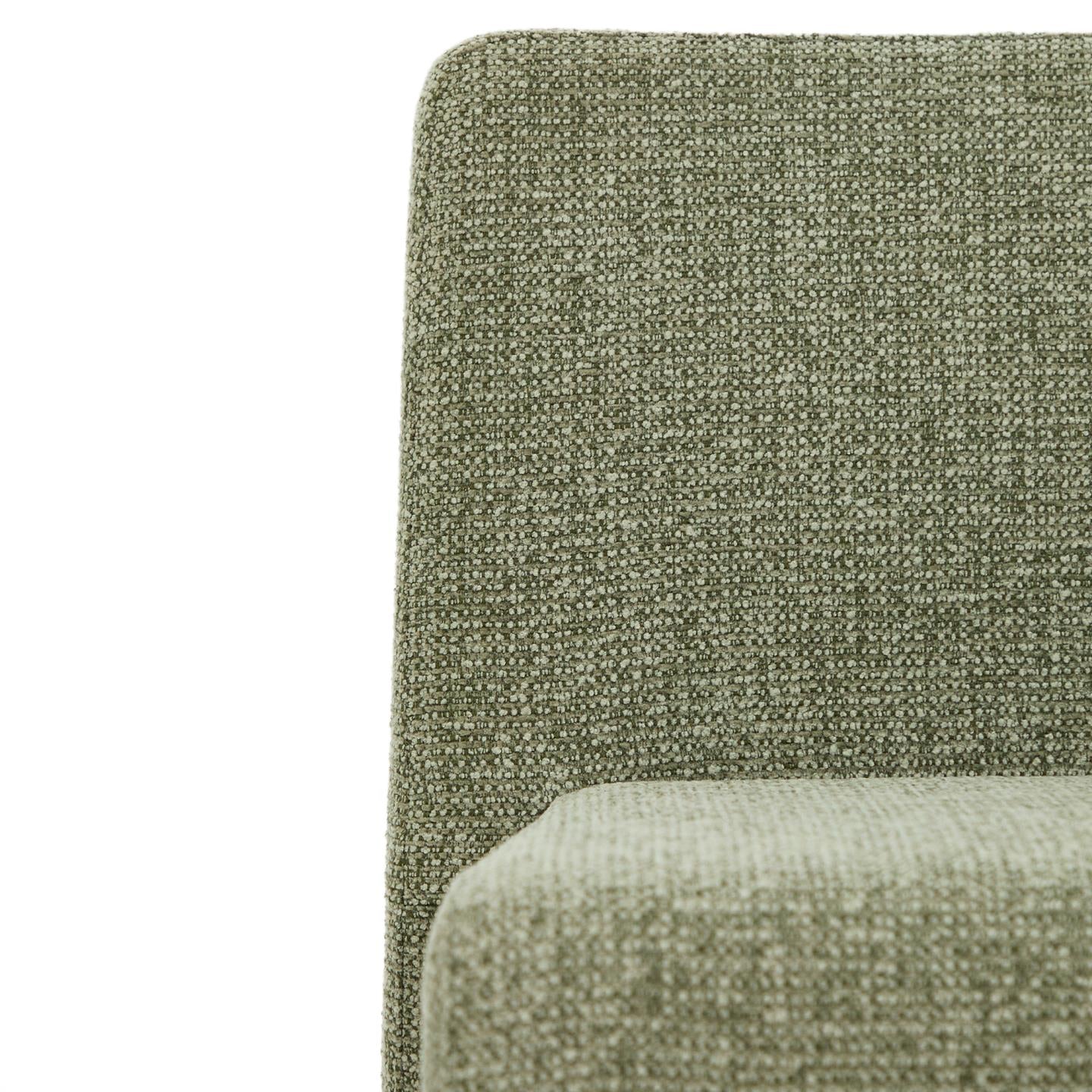 Kave Home Loria eetkamerstoel chenille Groen