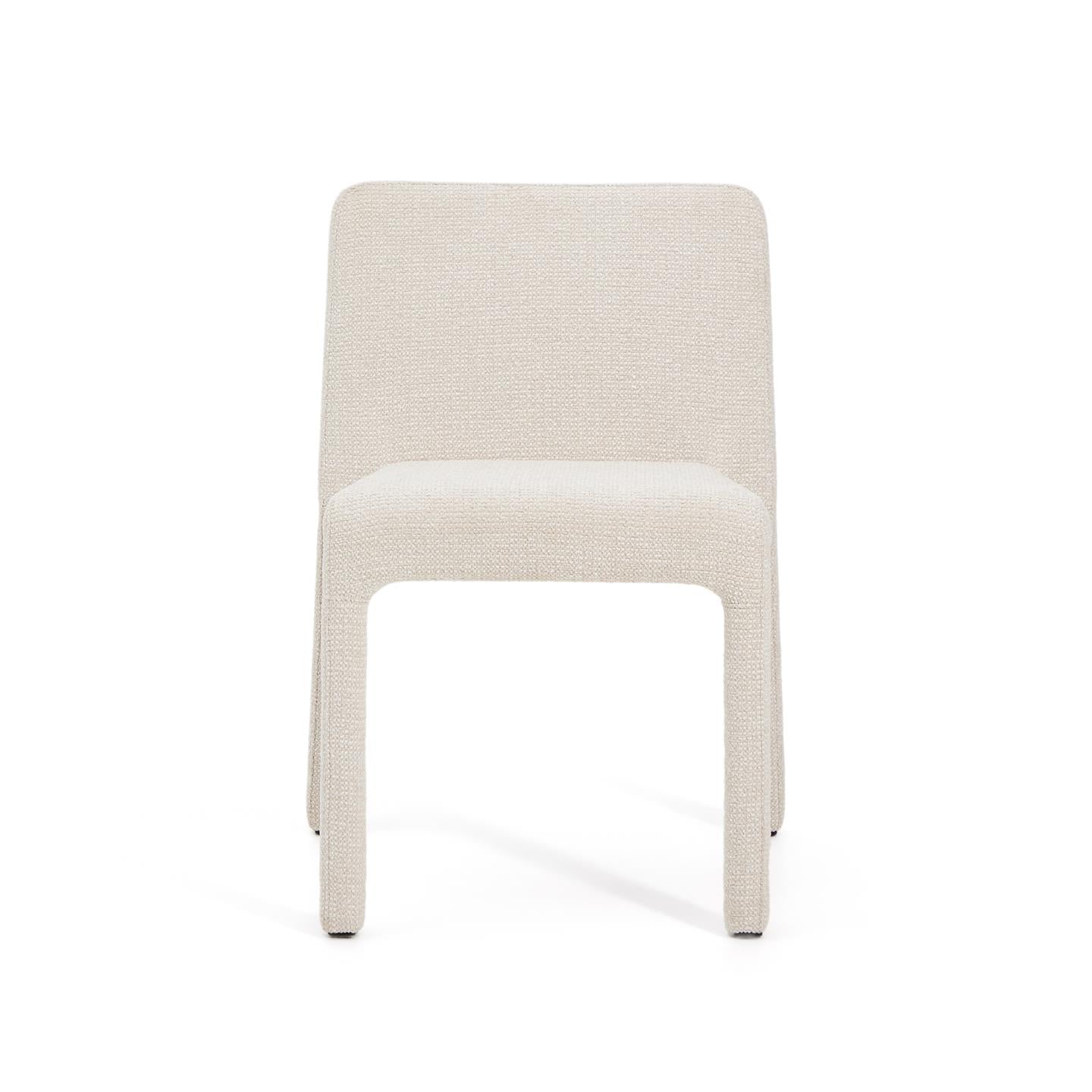 Kave Home Loria eetkamerstoel chenille Beige
