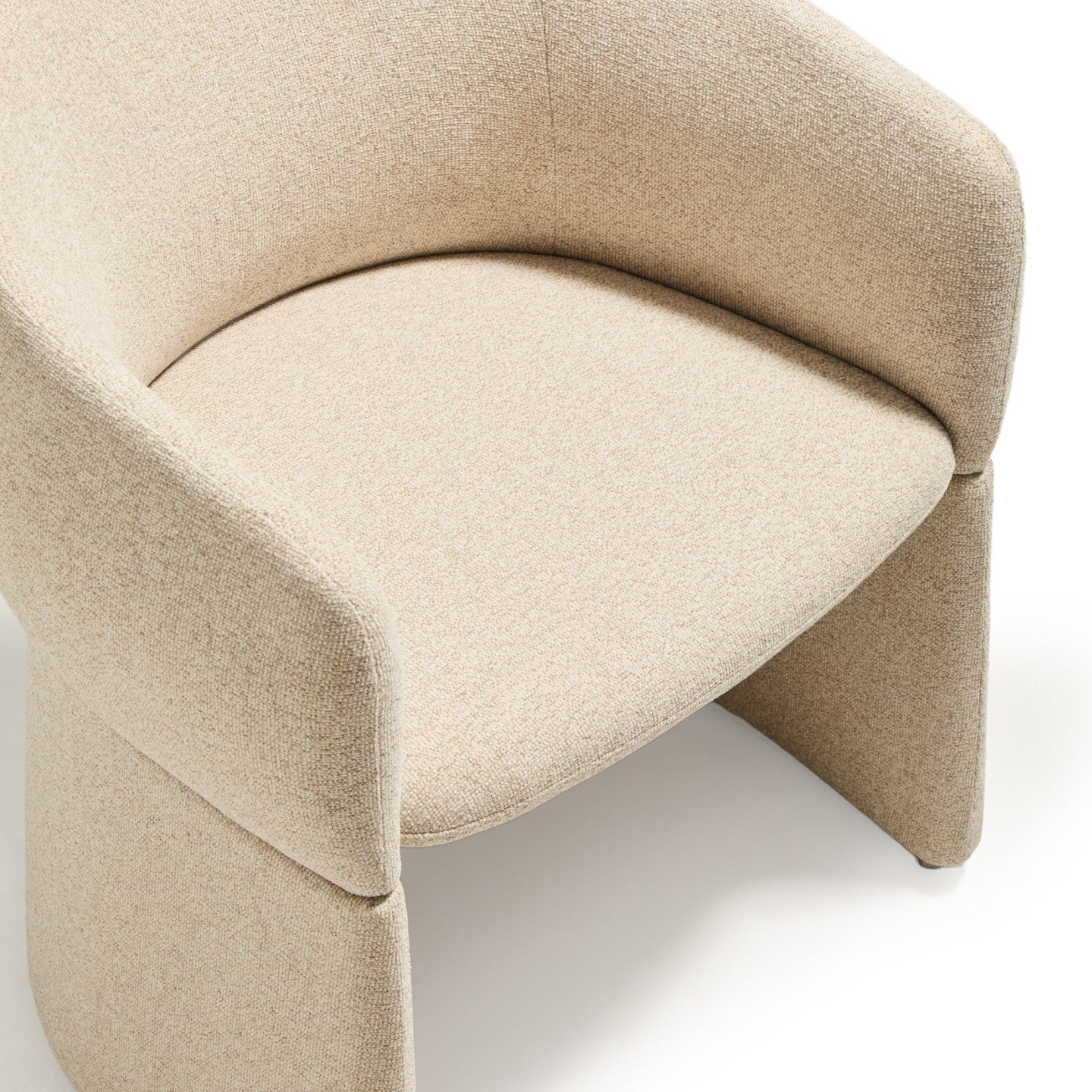 Kave Home Bosca eetkamerstoel chenille Beige