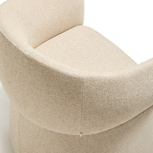 Kave Home Bosca eetkamerstoel chenille Beige
