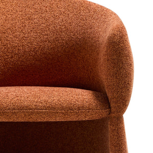 Kave Home Bosca eetkamerstoel chenille Terracotta