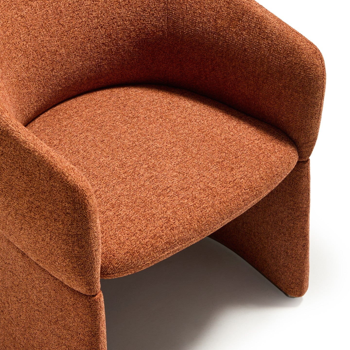 Kave Home Bosca eetkamerstoel chenille Terracotta