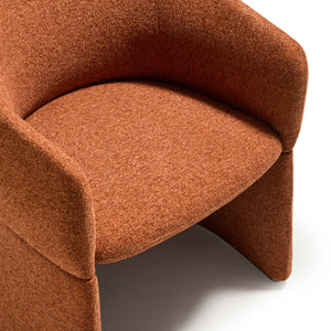 Kave Home Bosca eetkamerstoel chenille Terracotta