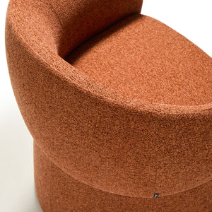 Kave Home Bosca eetkamerstoel chenille Terracotta