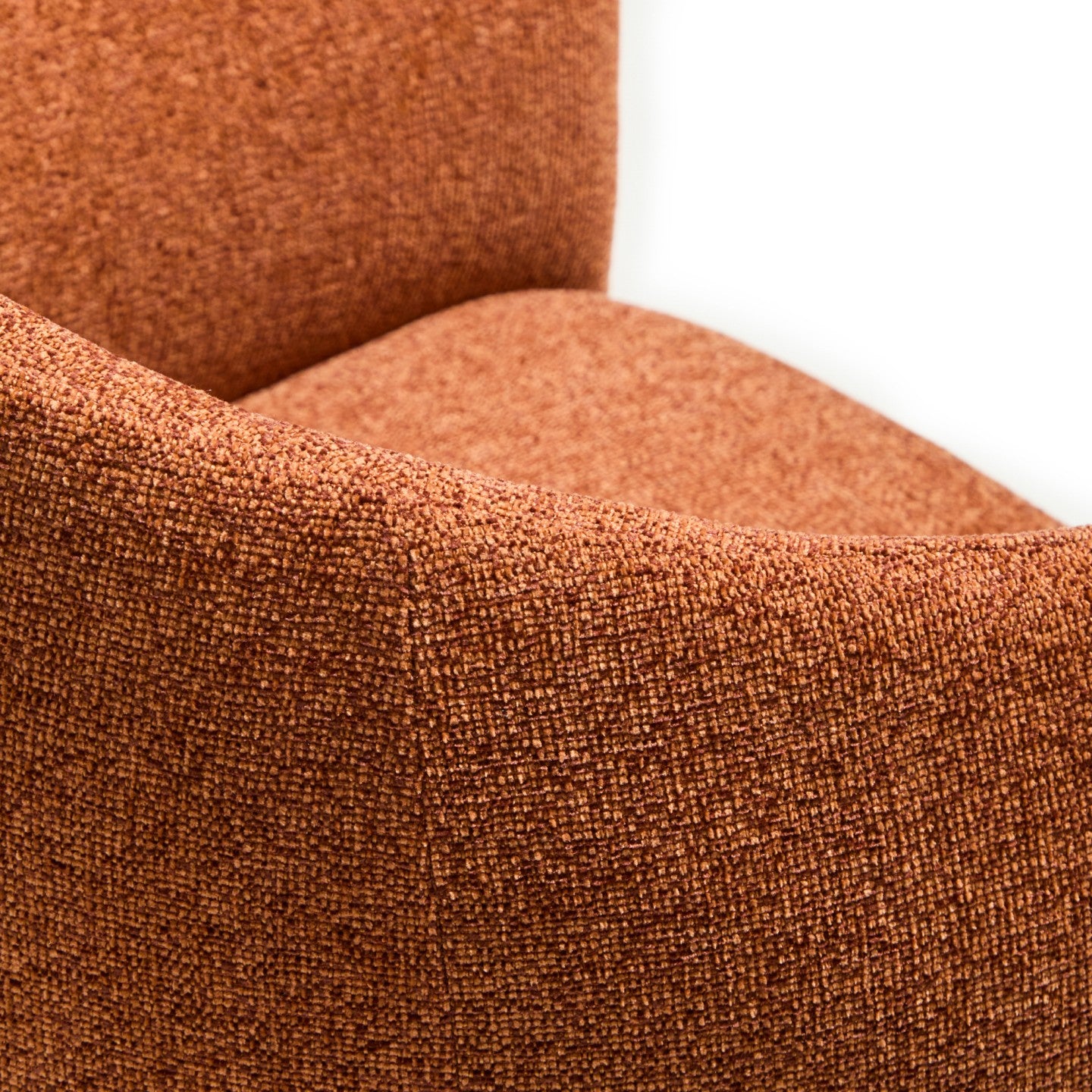 Kave Home Bosca eetkamerstoel chenille Terracotta