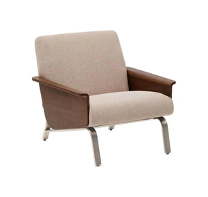 Kave Home Amsen fauteuil Lichtbruin multiplex walnoot