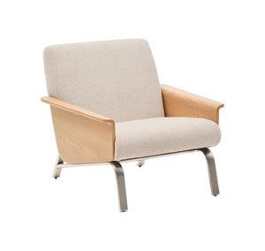 Kave Home Amsen fauteuil Beige multiplex eiken