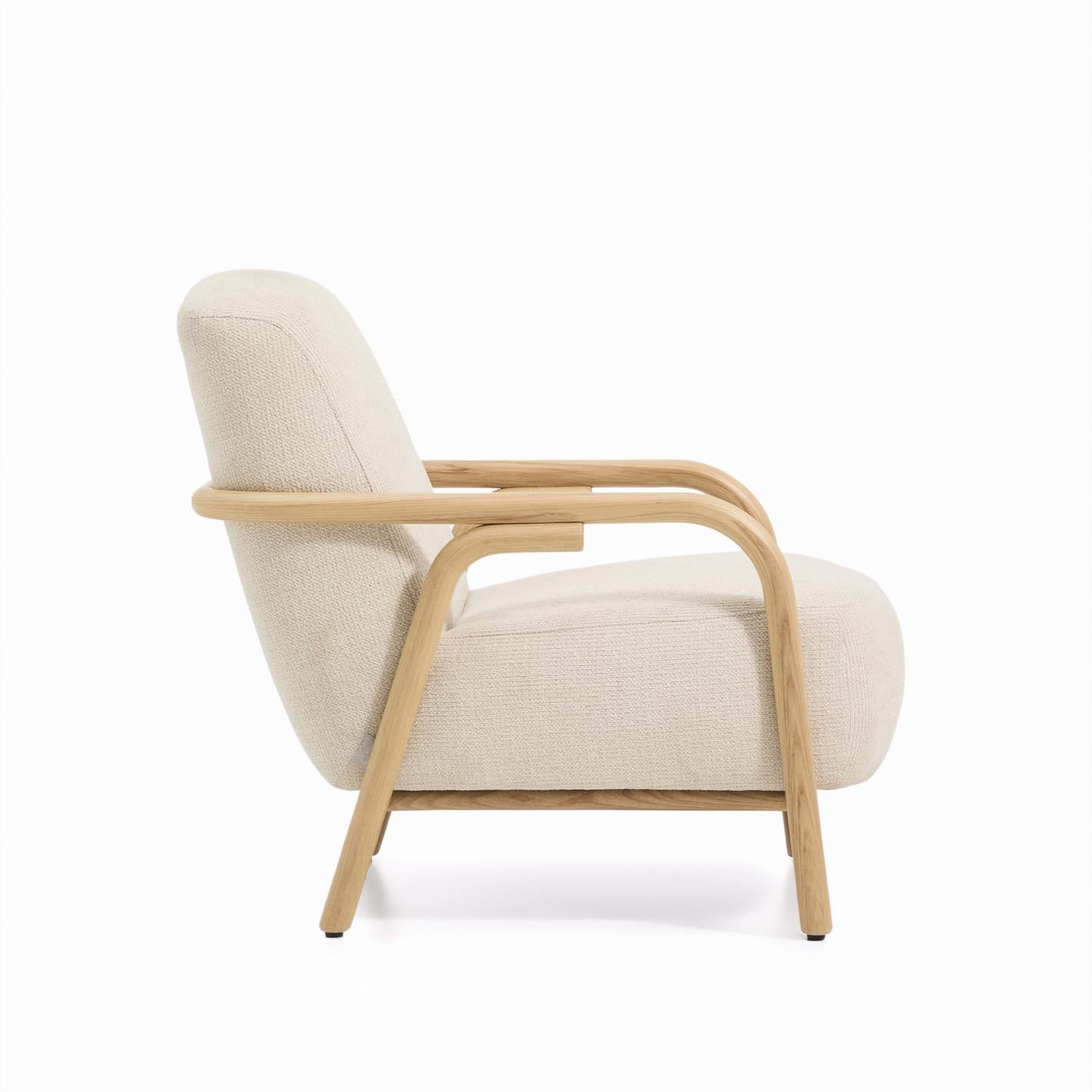 Kave Home Sylo fauteuil chenille Beige naturel