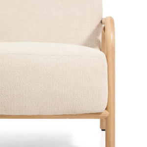 Kave Home Sylo fauteuil chenille Beige naturel