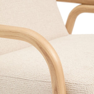 Kave Home Sylo fauteuil chenille Beige naturel