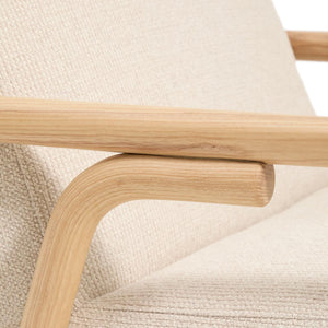 Kave Home Sylo fauteuil chenille Beige naturel