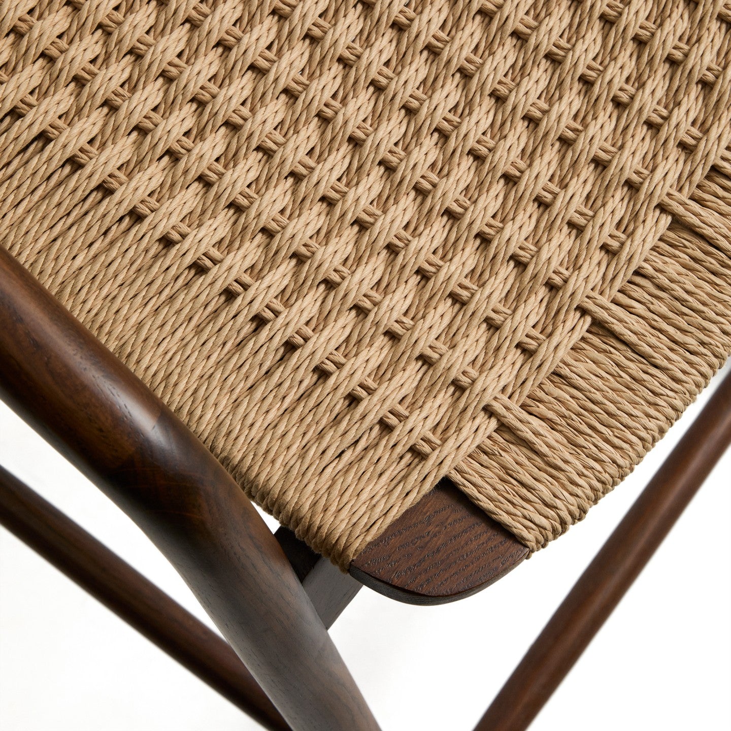 Kave Home Derile barkruk H65 cm eiken Donker