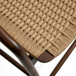 Kave Home Derile barkruk H65 cm eiken Donker