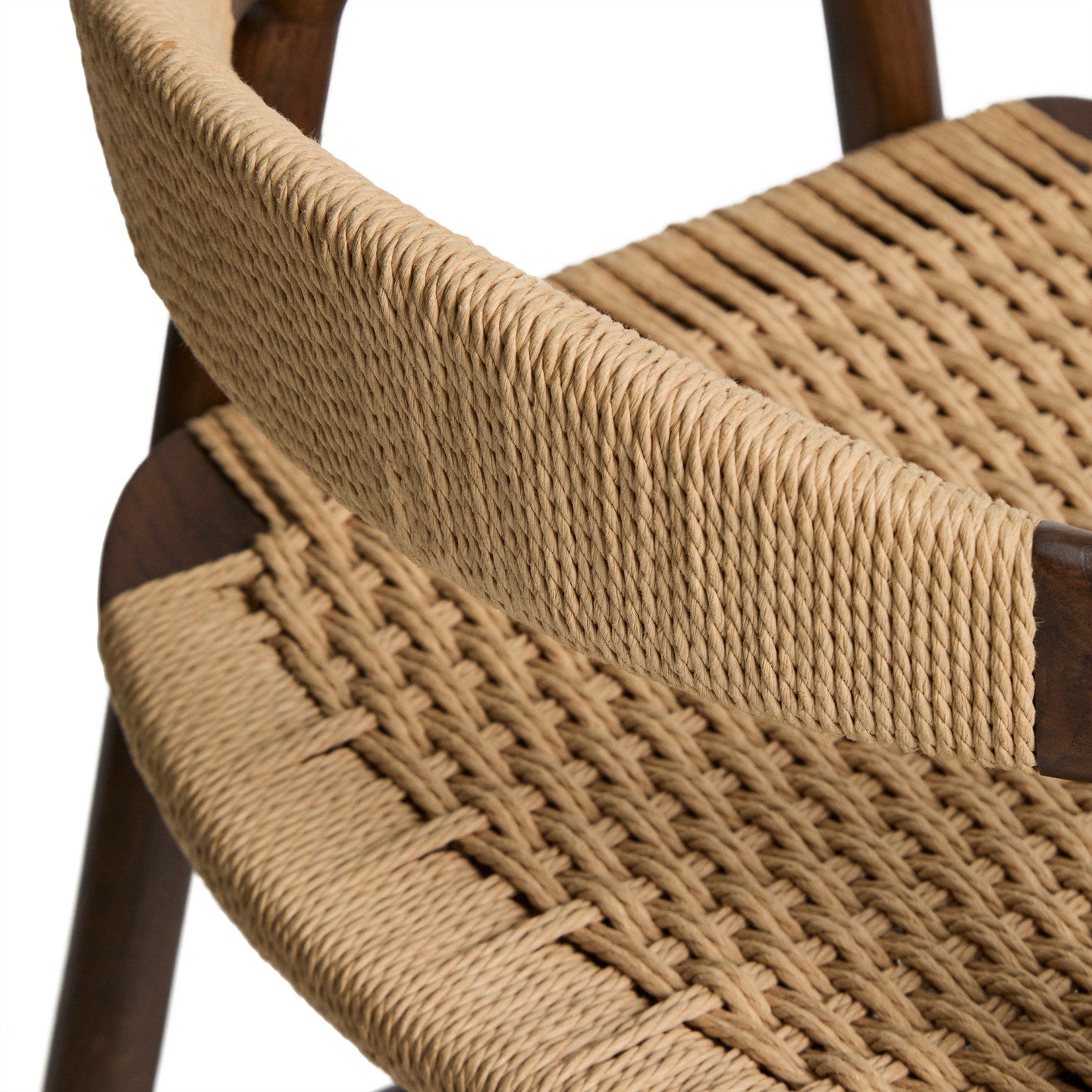 Kave Home Derile barkruk H65 cm eiken Donker