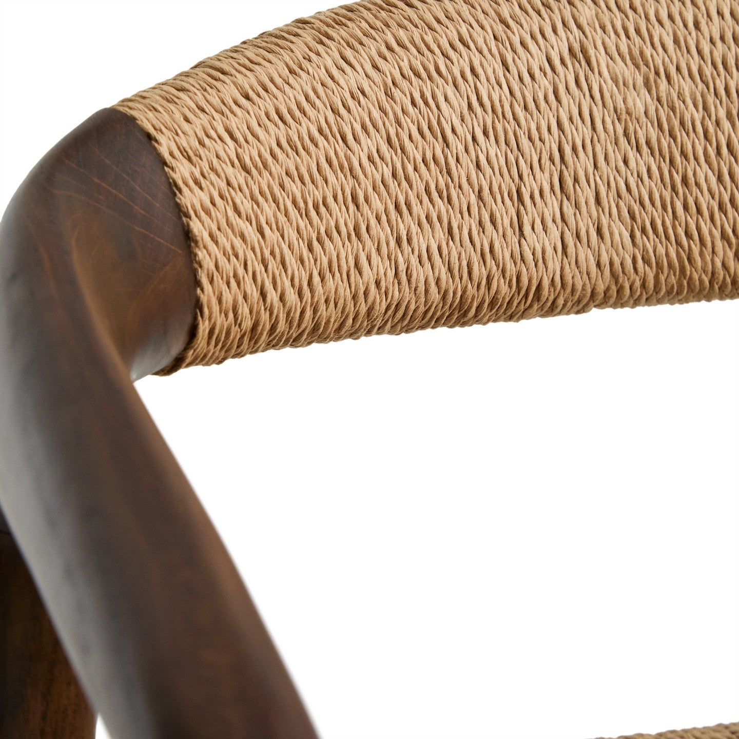 Kave Home Derile barkruk H65 cm eiken Donker