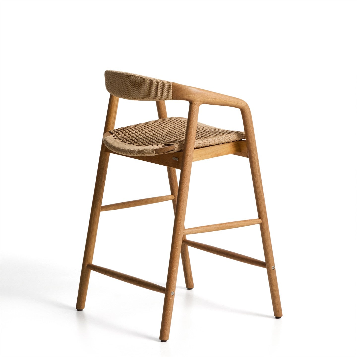 Kave Home Derile barkruk H65 cm eiken Naturel