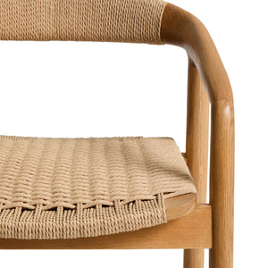 Kave Home Derile barkruk H65 cm eiken Naturel