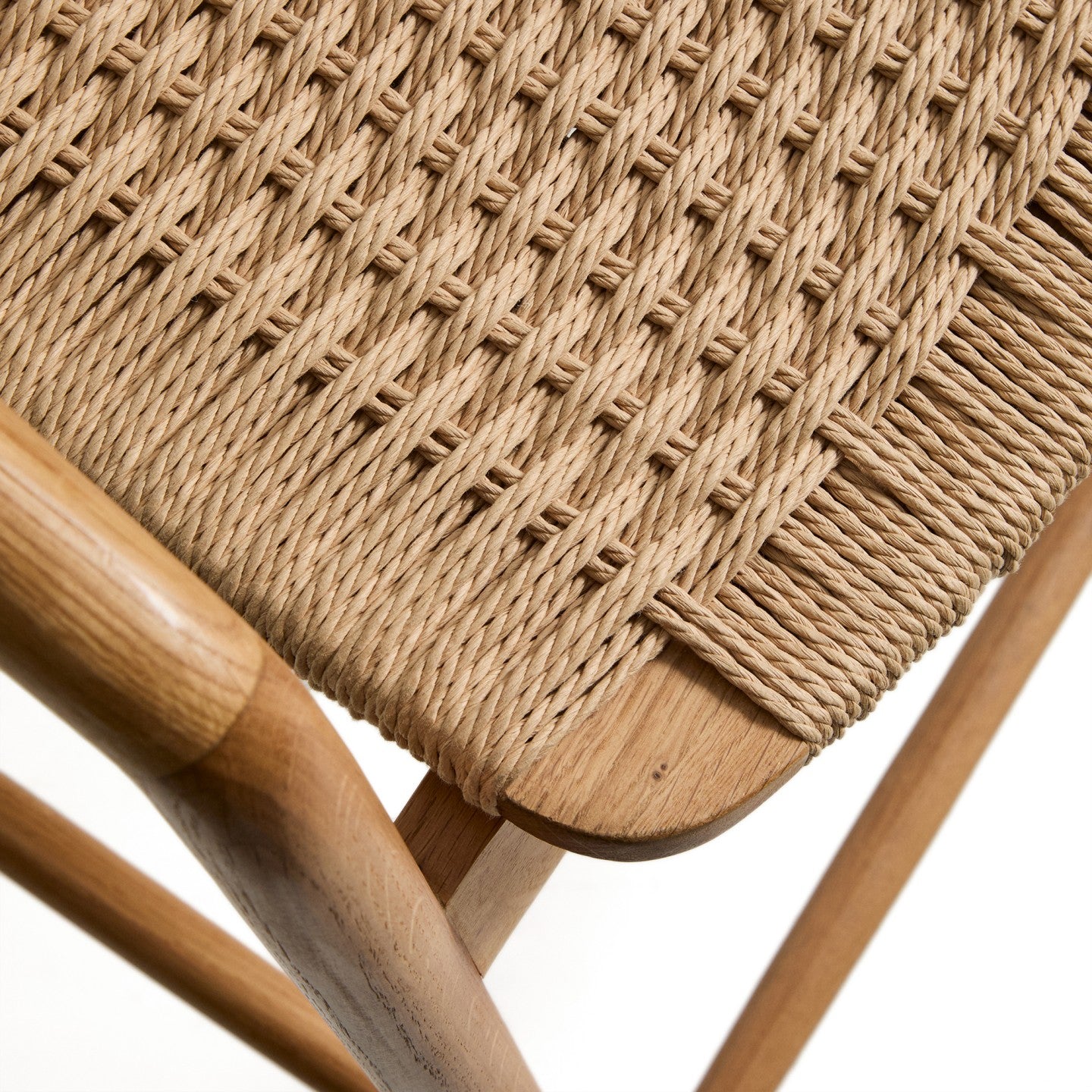 Kave Home Derile barkruk H65 cm eiken Naturel
