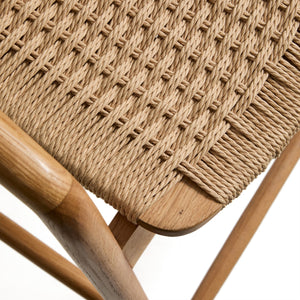 Kave Home Derile barkruk H65 cm eiken Naturel