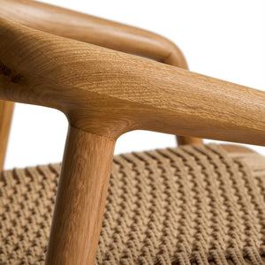 Kave Home Derile barkruk H65 cm eiken Naturel