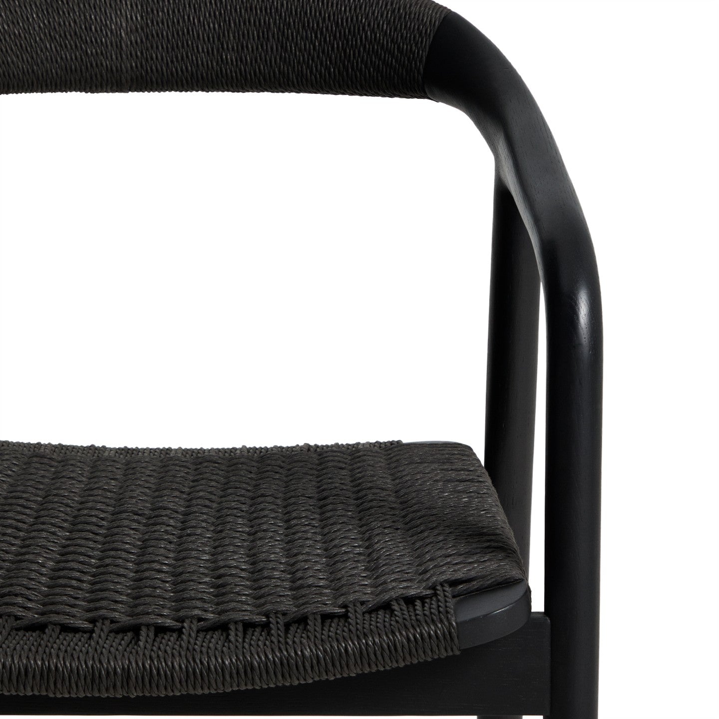 Kave Home Derile eetkamerstoel eiken Zwart