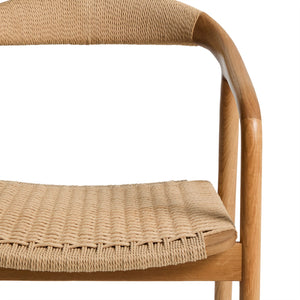Kave Home Derile eetkamerstoel eiken Naturel
