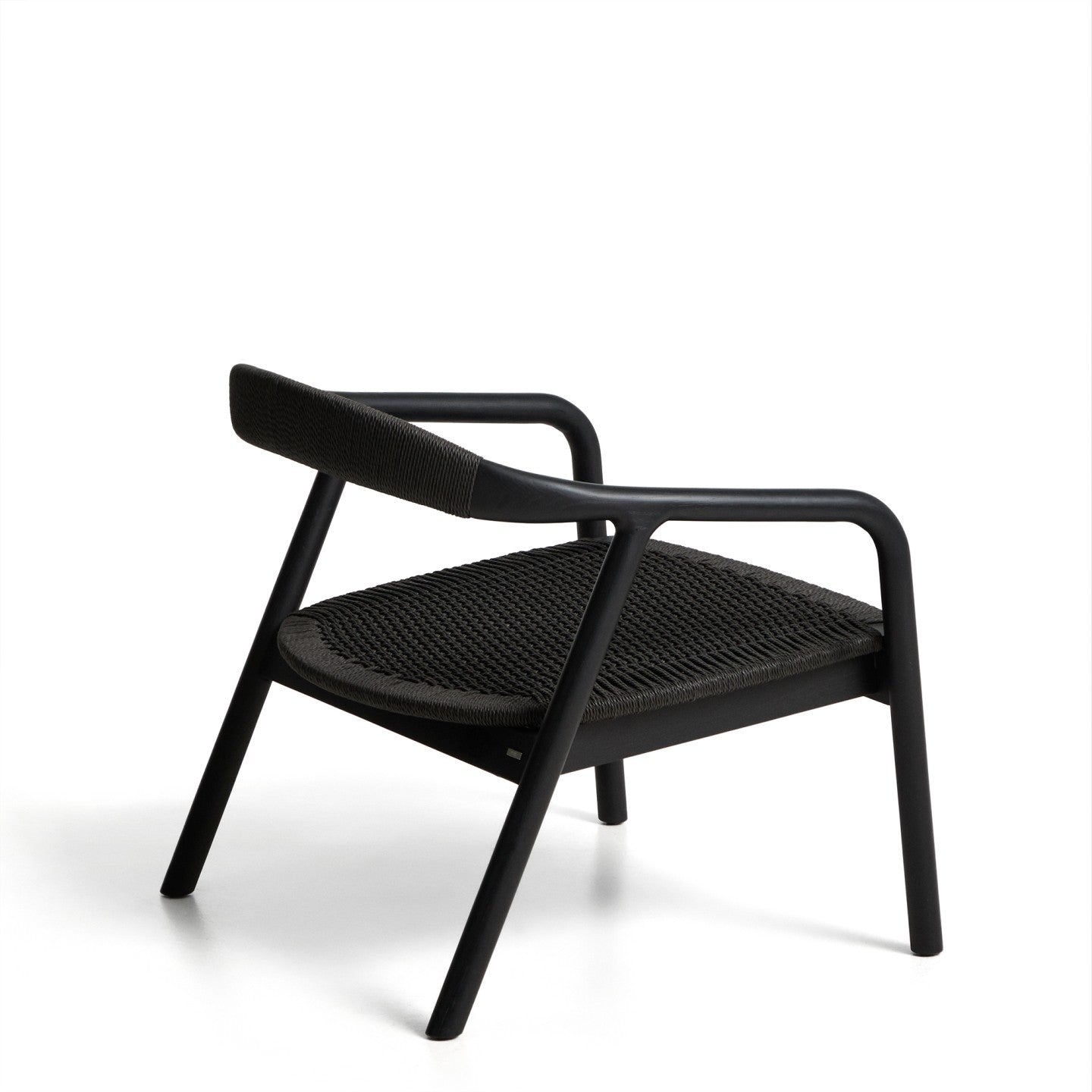 Kave Home Derile fauteuil eiken Zwart