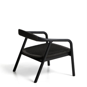 Kave Home Derile fauteuil eiken Zwart