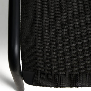 Kave Home Derile fauteuil eiken Zwart