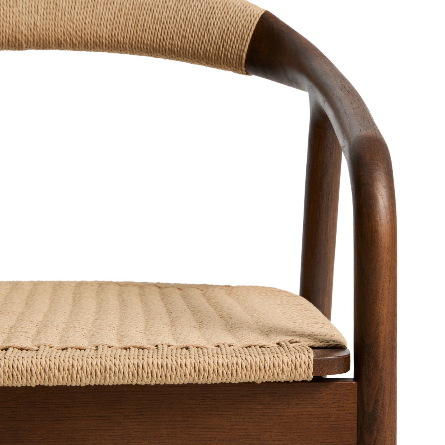 Kave Home Derile fauteuil eiken Donker