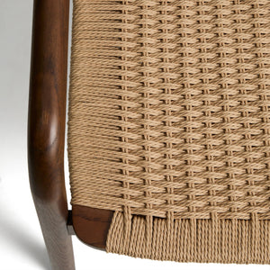 Kave Home Derile fauteuil eiken Donker