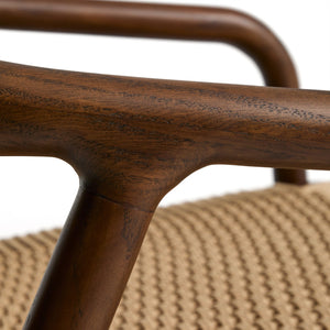 Kave Home Derile fauteuil eiken Donker