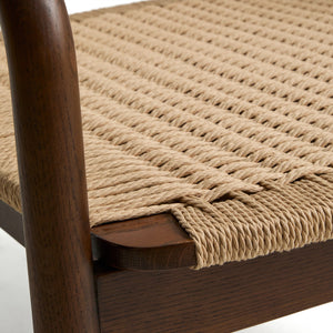 Kave Home Derile fauteuil eiken Donker