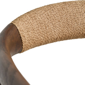Kave Home Derile fauteuil eiken Donker